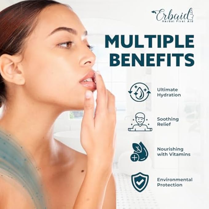 Erbaid BEEF TALLOW LIP BALM  NATURAL TALLOW BEESWAX CHAPSTICK  HYDRATING MOISTURIZER GRASS FED BISON TALLOW BALM LIP CARE  SOOTHES CHAPPED, DRY LIPS, SENSITIVE SKIN  LONG LASTING & VITAMIN RICH USA-MADE - Image 2